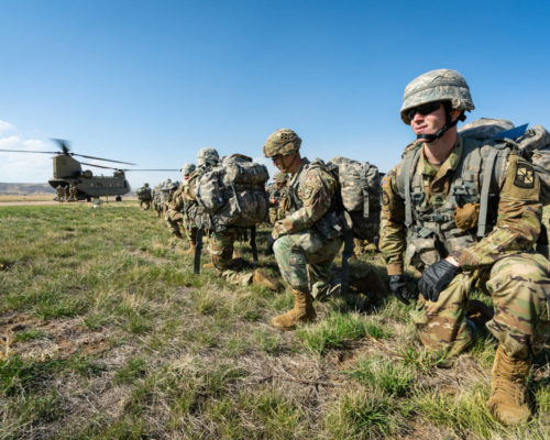 Army ROTC Cadets take off from Christman Airfield for training exersices, April 21, 2022.