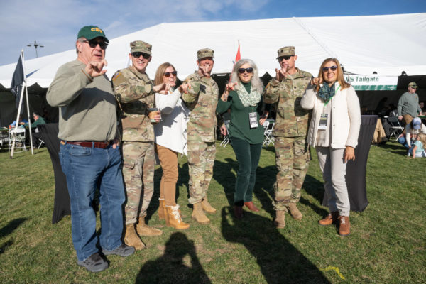 Colorado State University recognizes veterans at the Military Appreciation Day football game vs. San Diego State University. CSU won 22-19. November 11, 2023